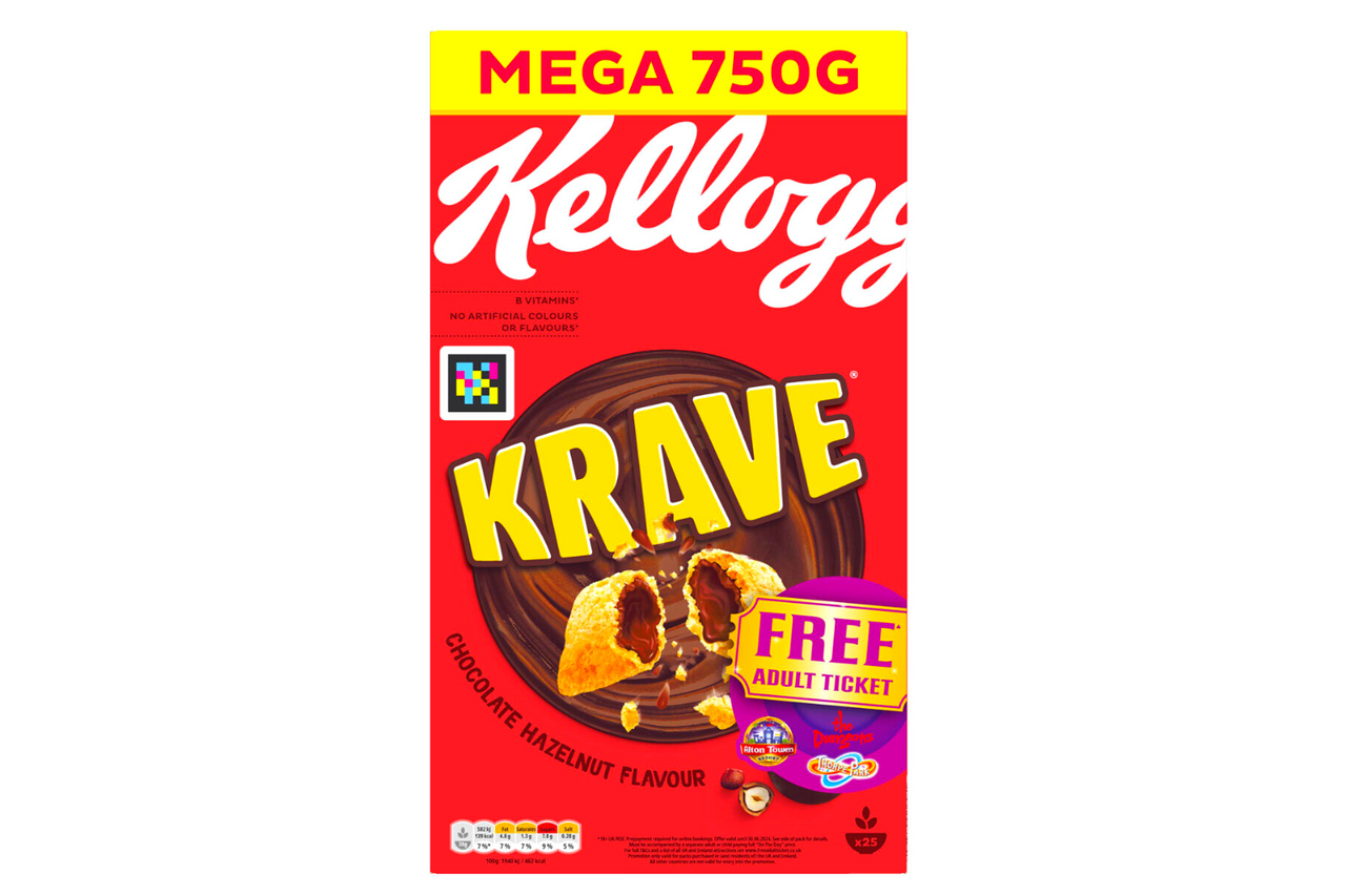 Kellogg's Krave Chocolate Hazelnut Flavour Cereal 750g Best